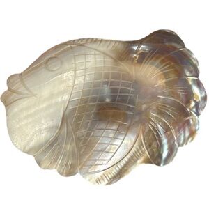 Vintage Belt Buckle Mother of Pearl Handmade